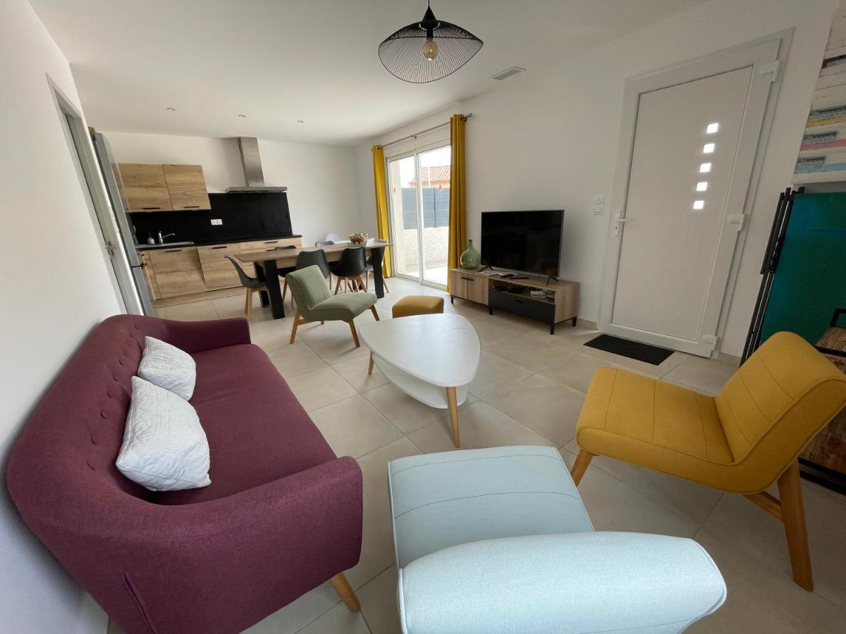 Val Des Bruyeres - Gite 15Mn Pezenas Avec Terrasse Et Cour Close - Parking Privatif Securise - Wifi Ftth Gratuit Neffies 外观 照片